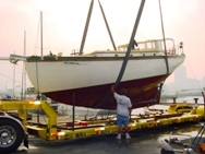 Sailboat Lift Loading