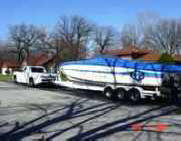 Boat Hauling on Shippers Trailer